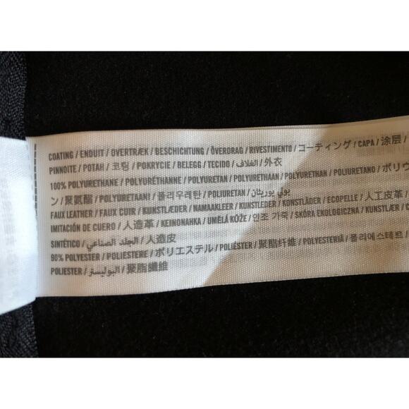 Abercrombie & Fitch Curve Love Faux Leather Black Skinny Ankle Pants, Size M - Picture 6 of 7